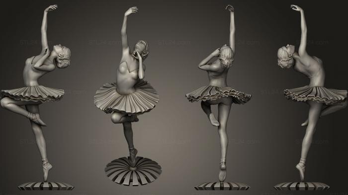 Figurines of girls (Ballerina 3D, STKGL_0071) 3D models for cnc